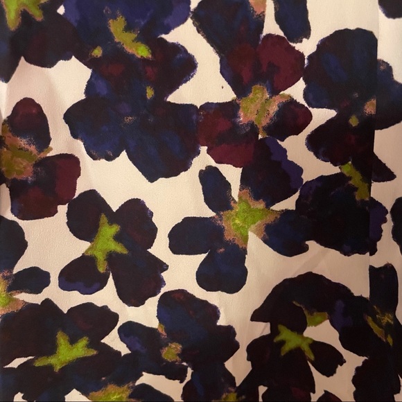 Ann Taylor Floral Blouse with Bow Detail - Picture 4 of 7